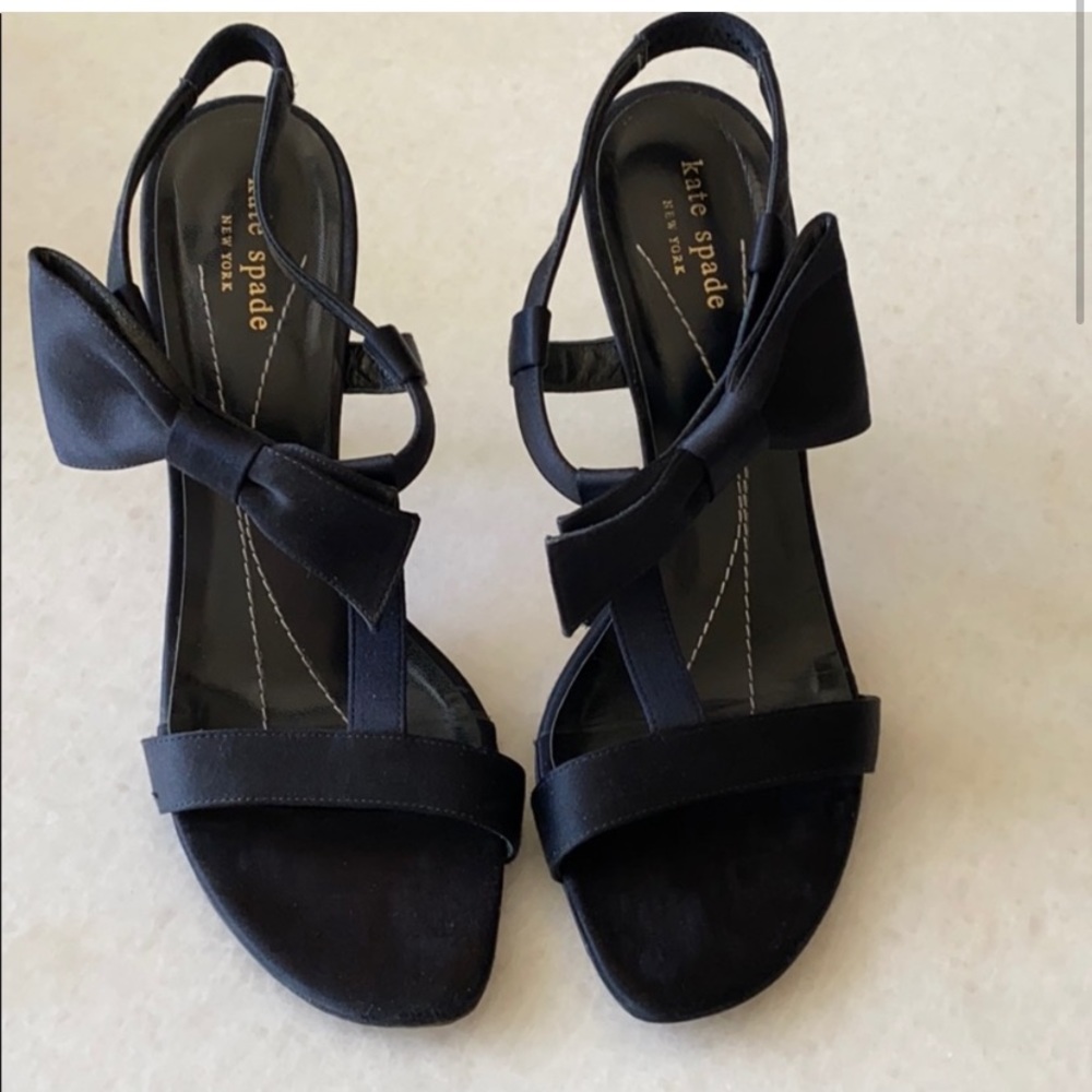 Kate Spade Black Bowtie shoes